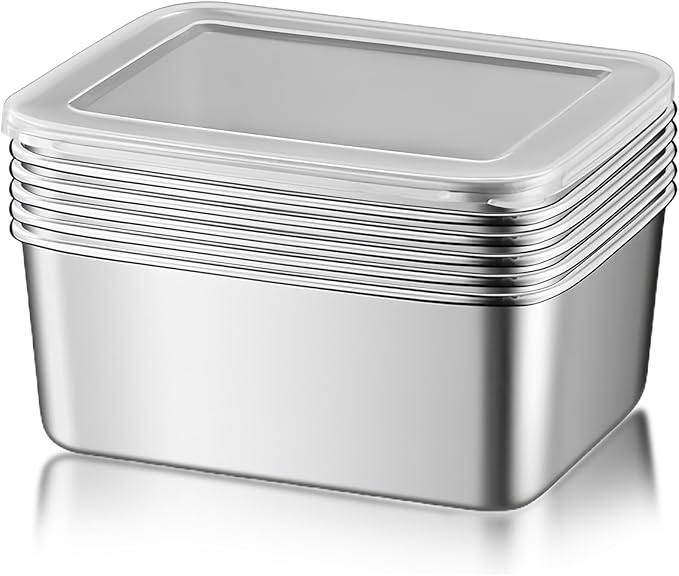 Aufbewahrungsbox Lebensmittelaufbewahrungsboxen Backofen Gefrierschrank Geschirrspüler sicher BPA-frei 6er-Pack