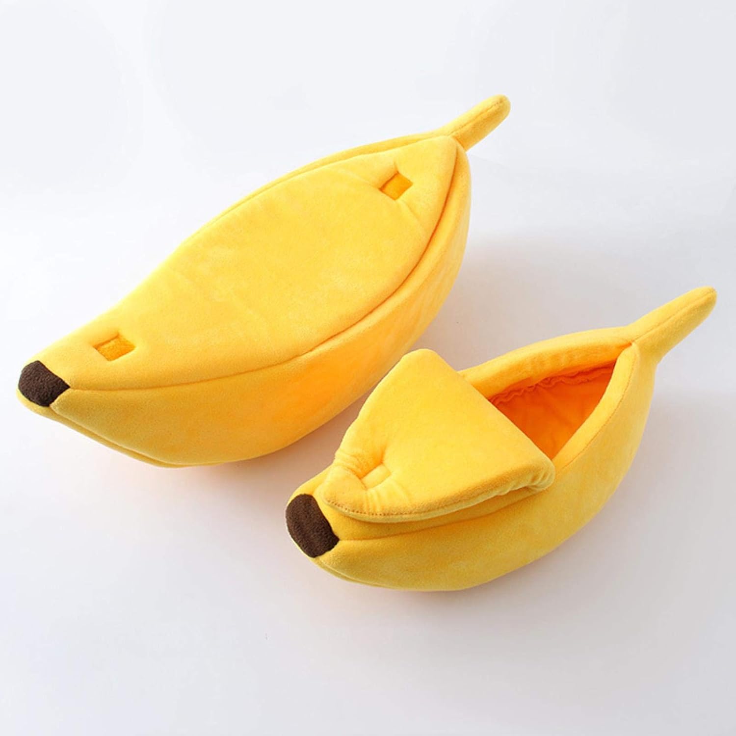 Lustige Banane Katze Bett Haus niedlich kuschelig Katze Matte Betten warm langlebig