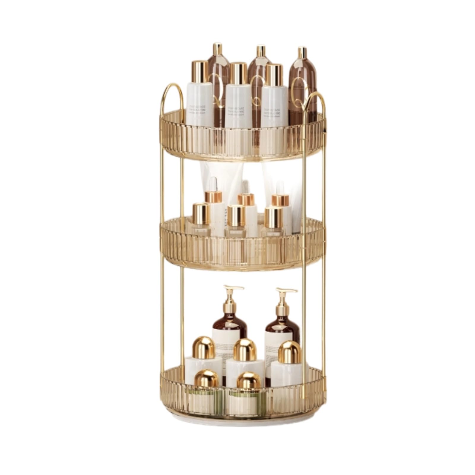 360 Grad drehbarer Make-up-Organizer, transparente Aufbewahrung mit hoher Kapazität