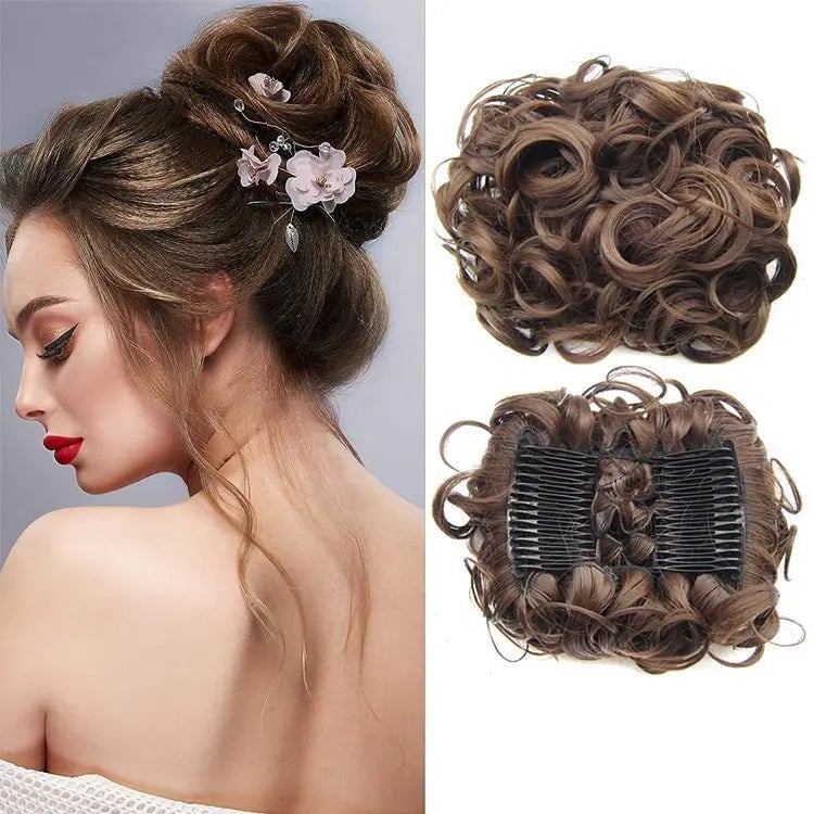 GlamBun™ – Unordentlicher Locken-Dish-Bun | 1+1 GRATIS