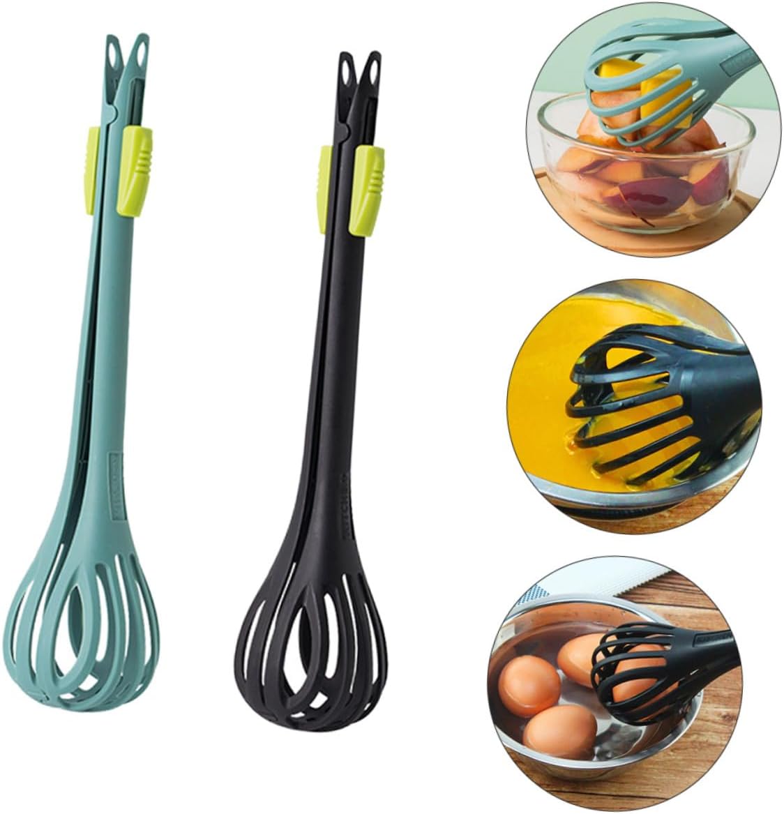 2 Stück Nylon Küchenzange Schneebesen Mixer