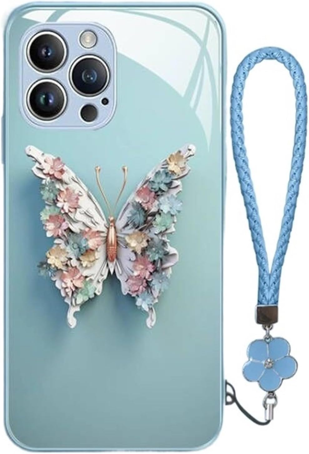 3D-Schmetterlingsglas für iPhone | Eleganter Schutz in 3D | 1+1 GRATIS