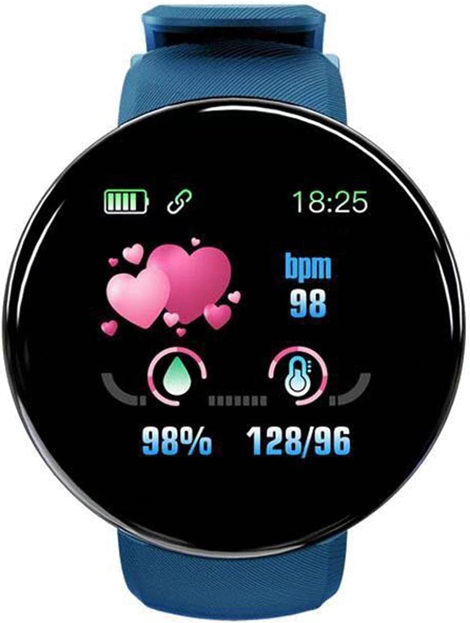 Style best Smartwatch für Frauen und Männer, Fitnessuhr mit Touchscreen