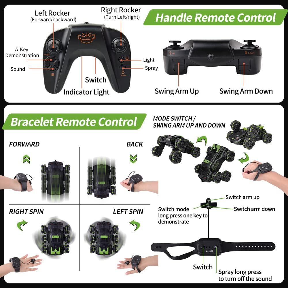 4WD All-Terrain Ferngesteuertes Off-Road Fahrzeug für Kinder & Erwachsene