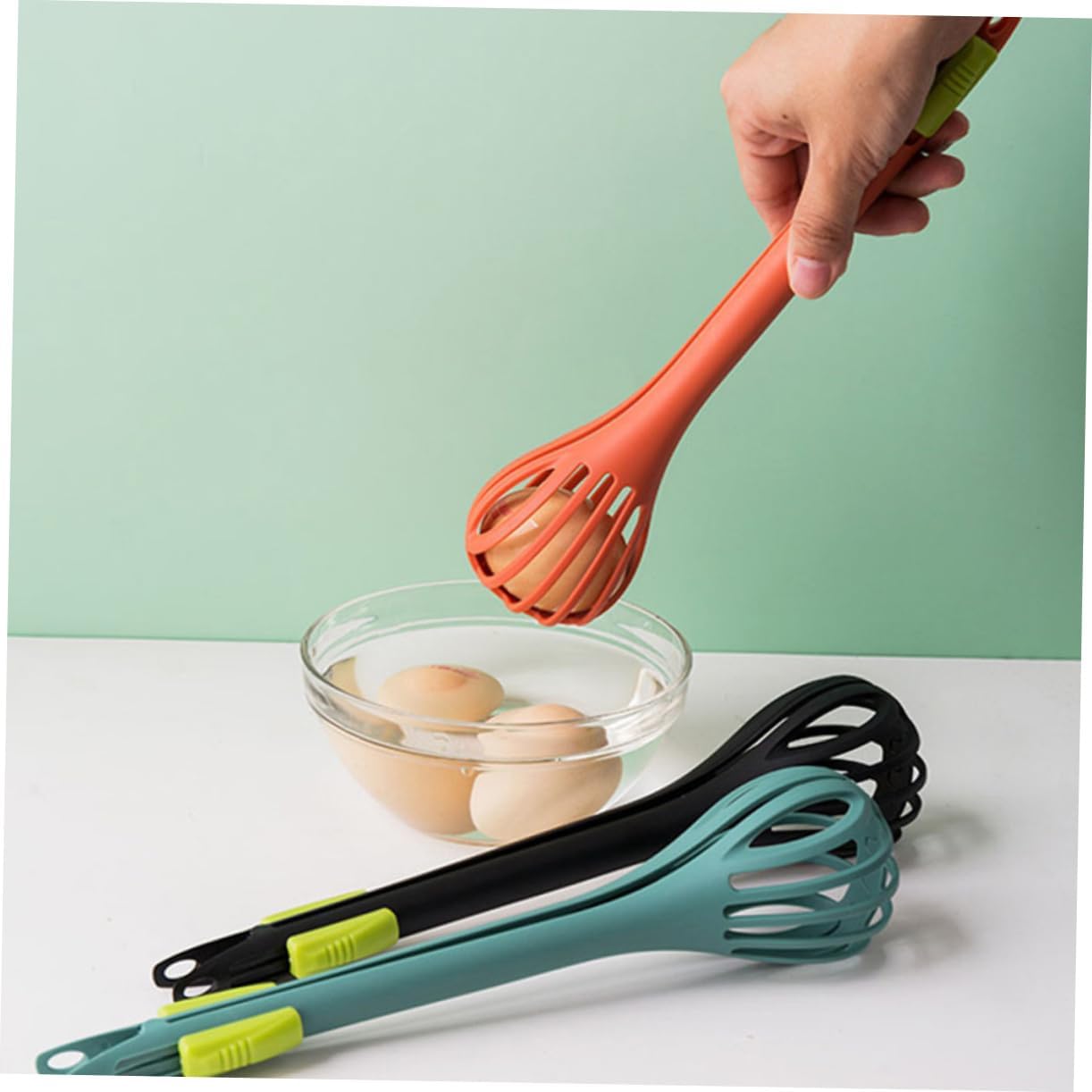 2 Stück Nylon Küchenzange Schneebesen Mixer