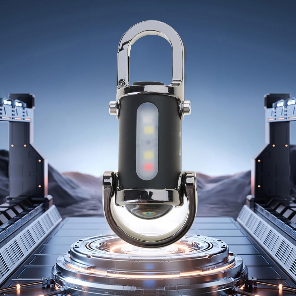 Tragbare LED-Arbeitsleuchte Schlüsselanhänger Anhänger USB wiederaufladbare Taschenlampe Schlüsselanhänger