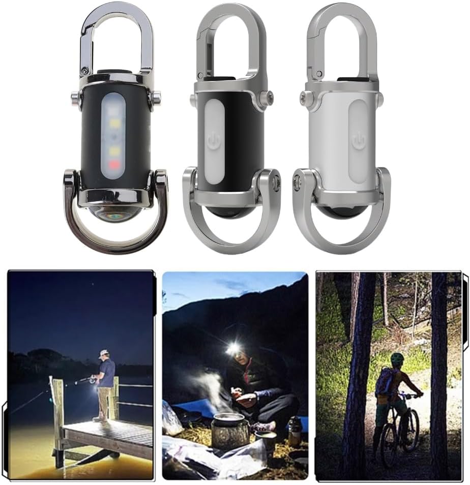 Tragbare LED-Arbeitsleuchte Schlüsselanhänger Anhänger USB wiederaufladbare Taschenlampe Schlüsselanhänger