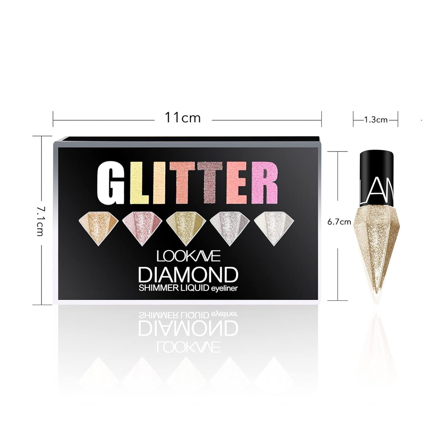 DiamondGlam – Flüssig-Eyeliner | 1+1 GRATIS
