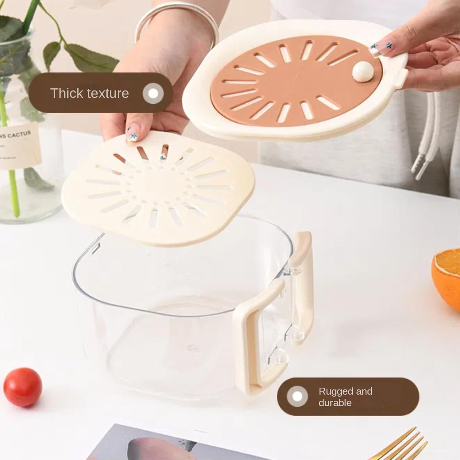 2-in-1 Obst- und Gemüsewaschmaschine Multifunktionelle Obst- und Gemüse-Anti-Oxidations-Aufbewahrungsbox