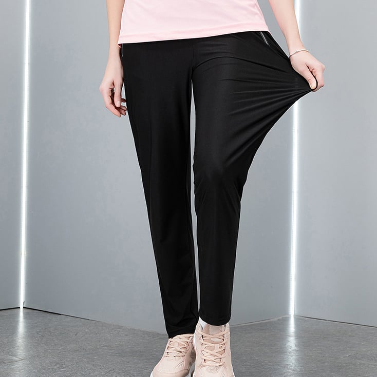 FlexiSilk™ Superelastische Sporthose aus neutralem Ice Silk