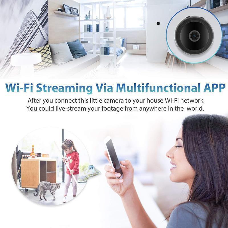 1080p WiFi Mini Kamera - Sichern Sie Ihr Zuhause jederzeit und überall