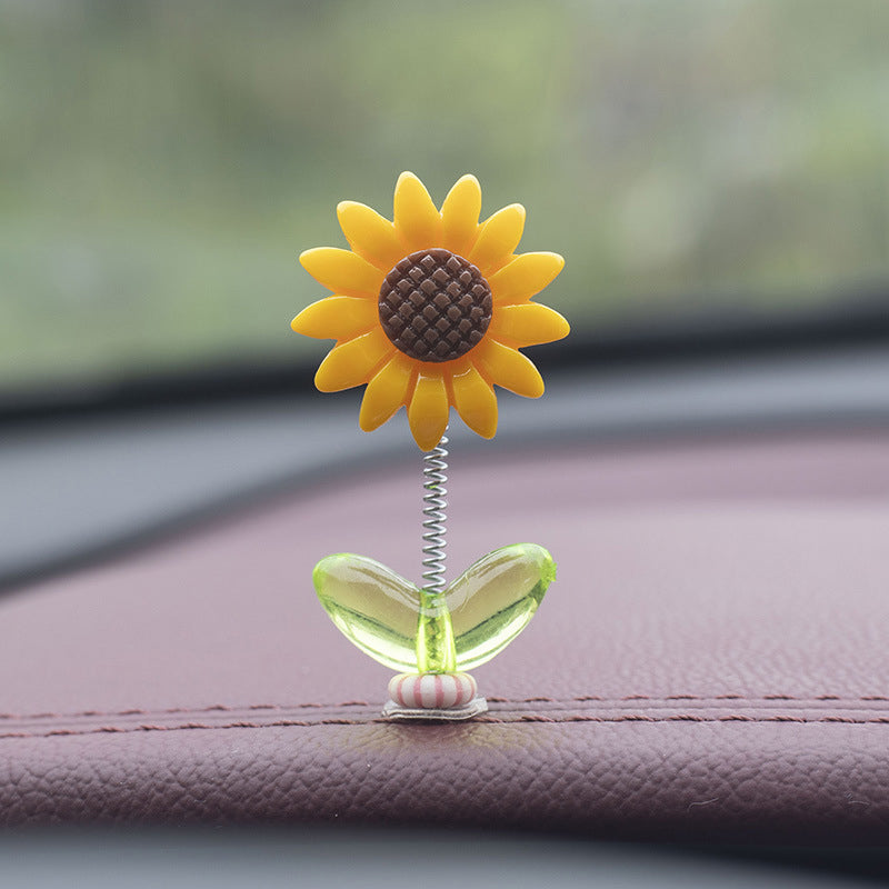 Niedliches Sonnenblumen-Autoornament