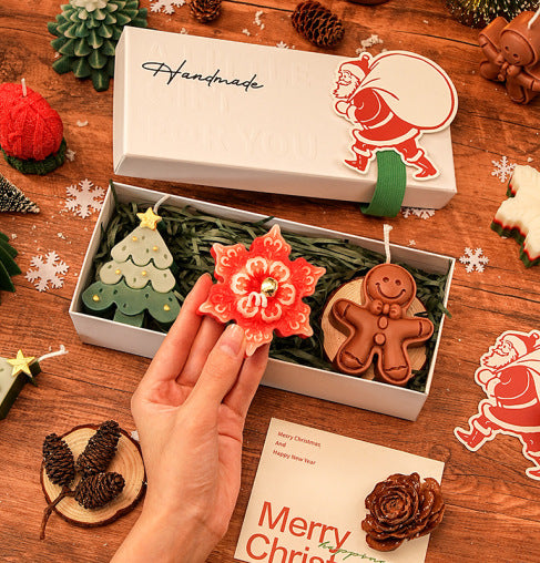 FestiveGlow – Weihnachtsduft-Kerzen-Set im Geschenkbox