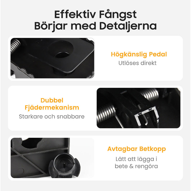 SnapPro 3er-Set – Hochsensible & leistungsstarke Mausefalle