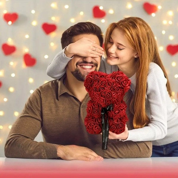 RoseBear – Romantischer Teddybär aus ewigen Rosen
