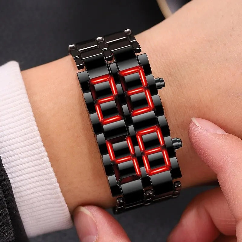 Digitale Lava-Armbanduhr für Männer