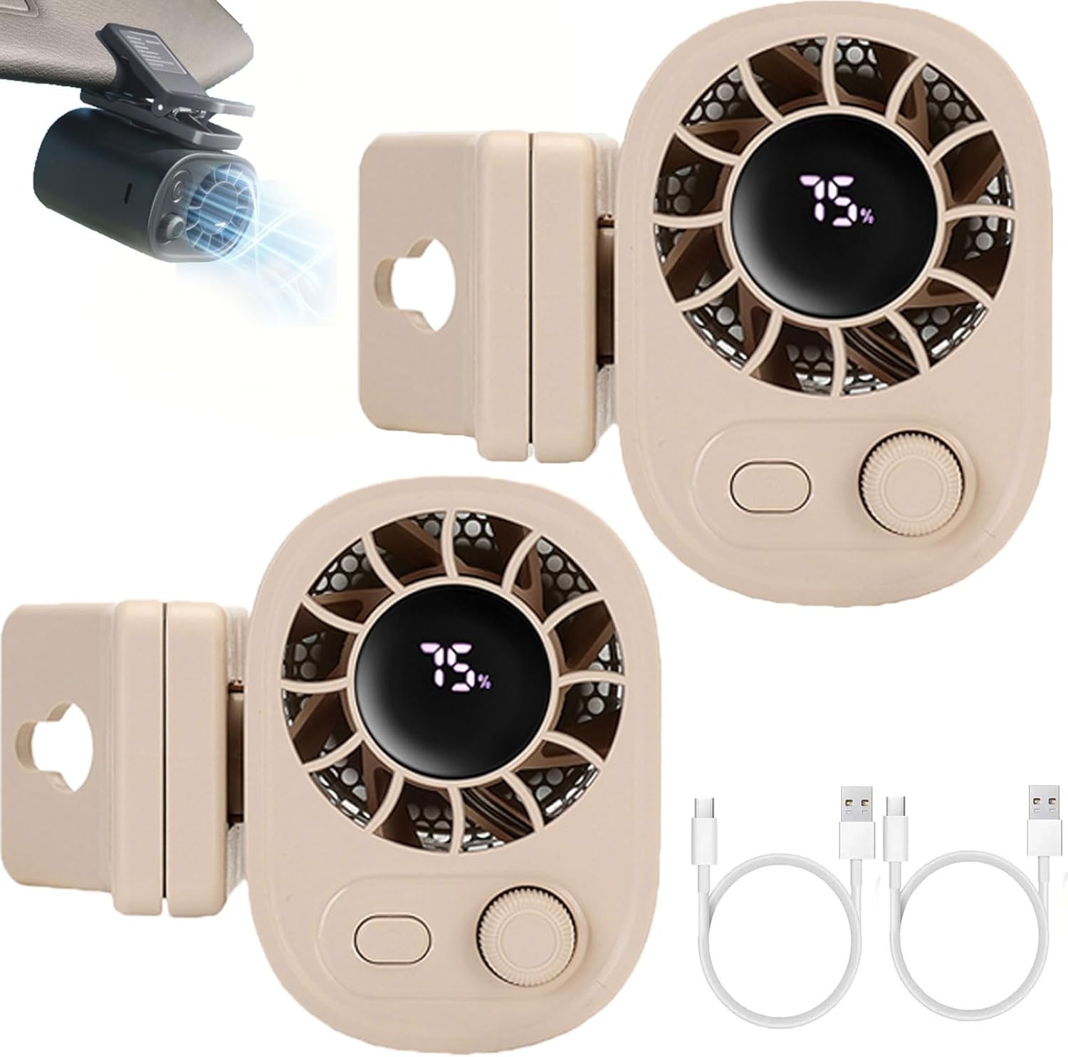 CoolBreeze™ Auto-Ventilator mit Clip | 50% Rabatt