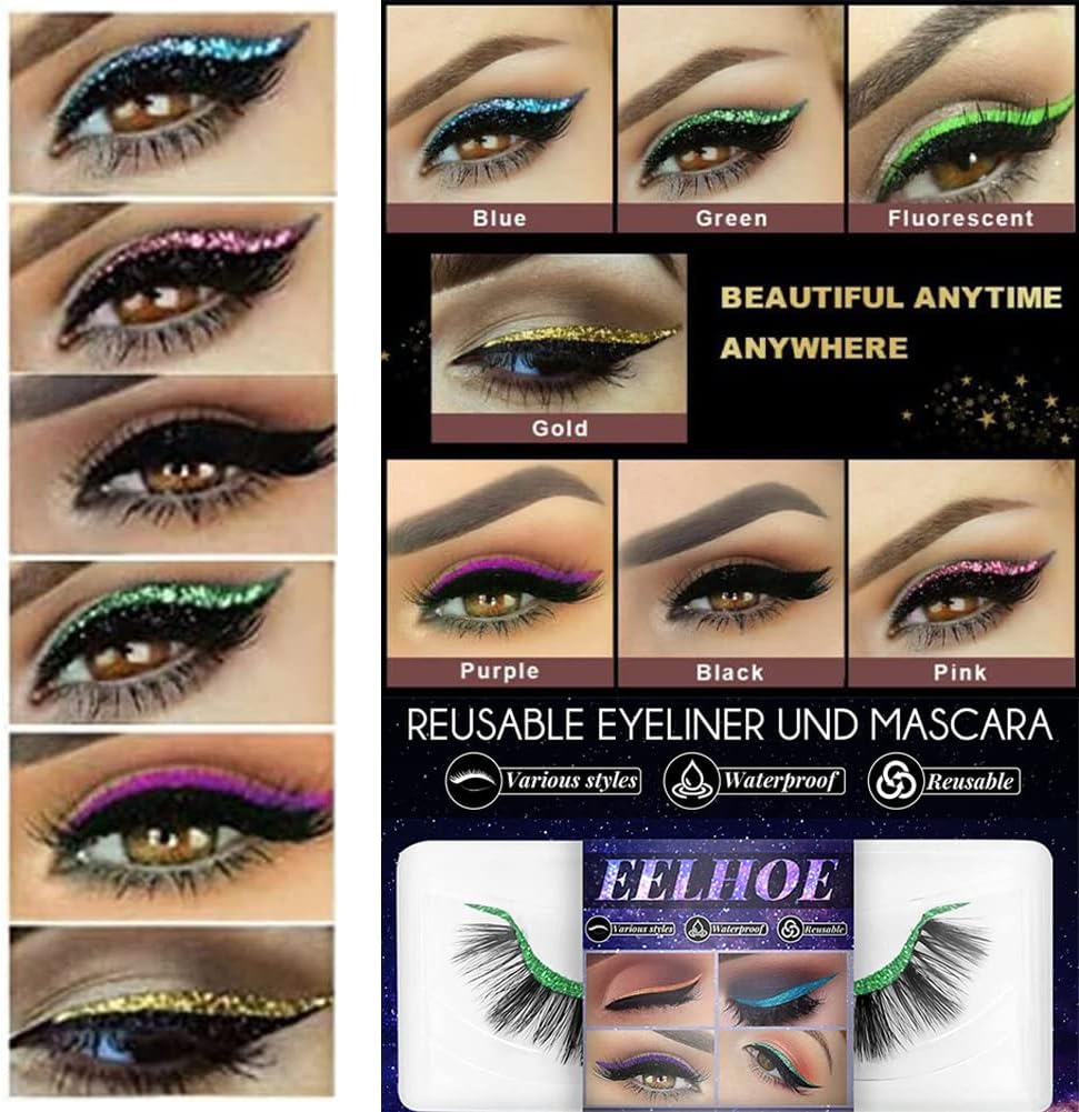 GlamLash™ Eyeliner- & Wimpern-Sticker | 4+4 Paar GRATIS
