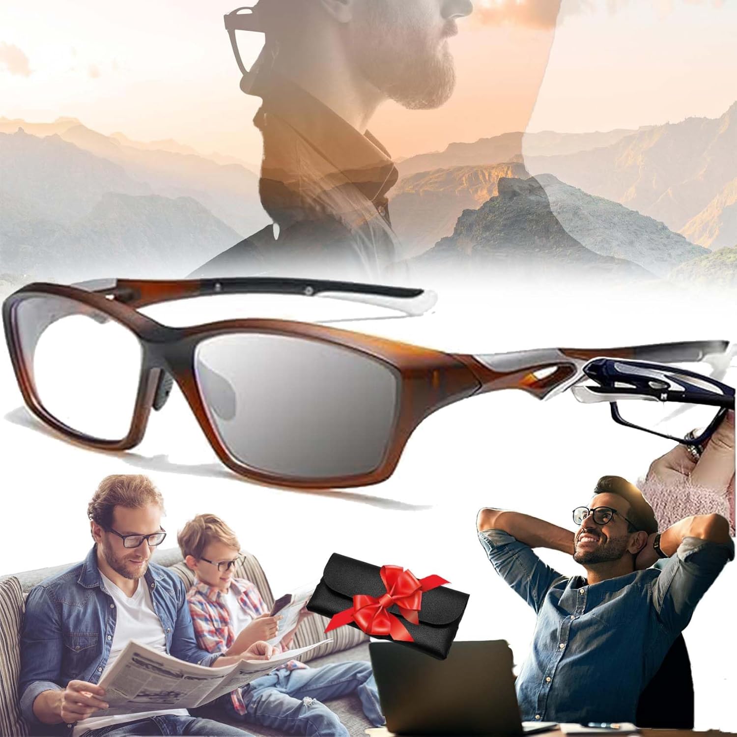 Optigaze™ – Farbwechselnde Multi-Fokus Sport-Lesebrille | 1+1 GRATIS