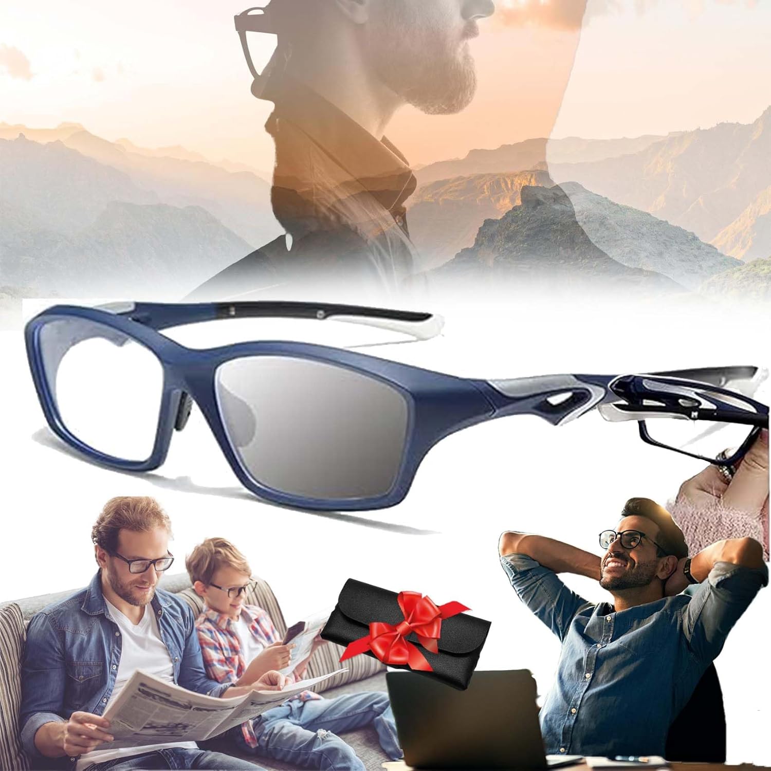 Optigaze™ – Farbwechselnde Multi-Fokus Sport-Lesebrille | 1+1 GRATIS