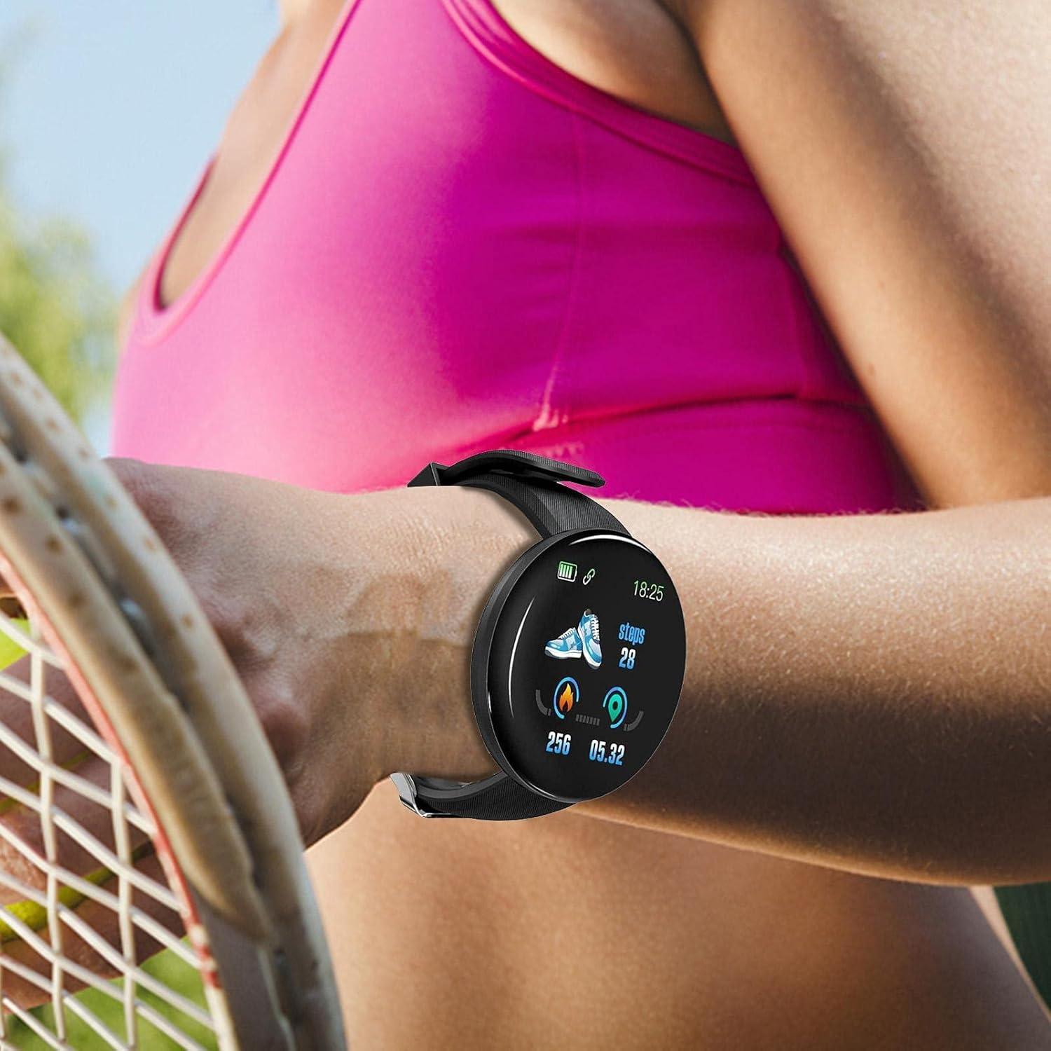 Style best Smartwatch für Frauen und Männer, Fitnessuhr mit Touchscreen
