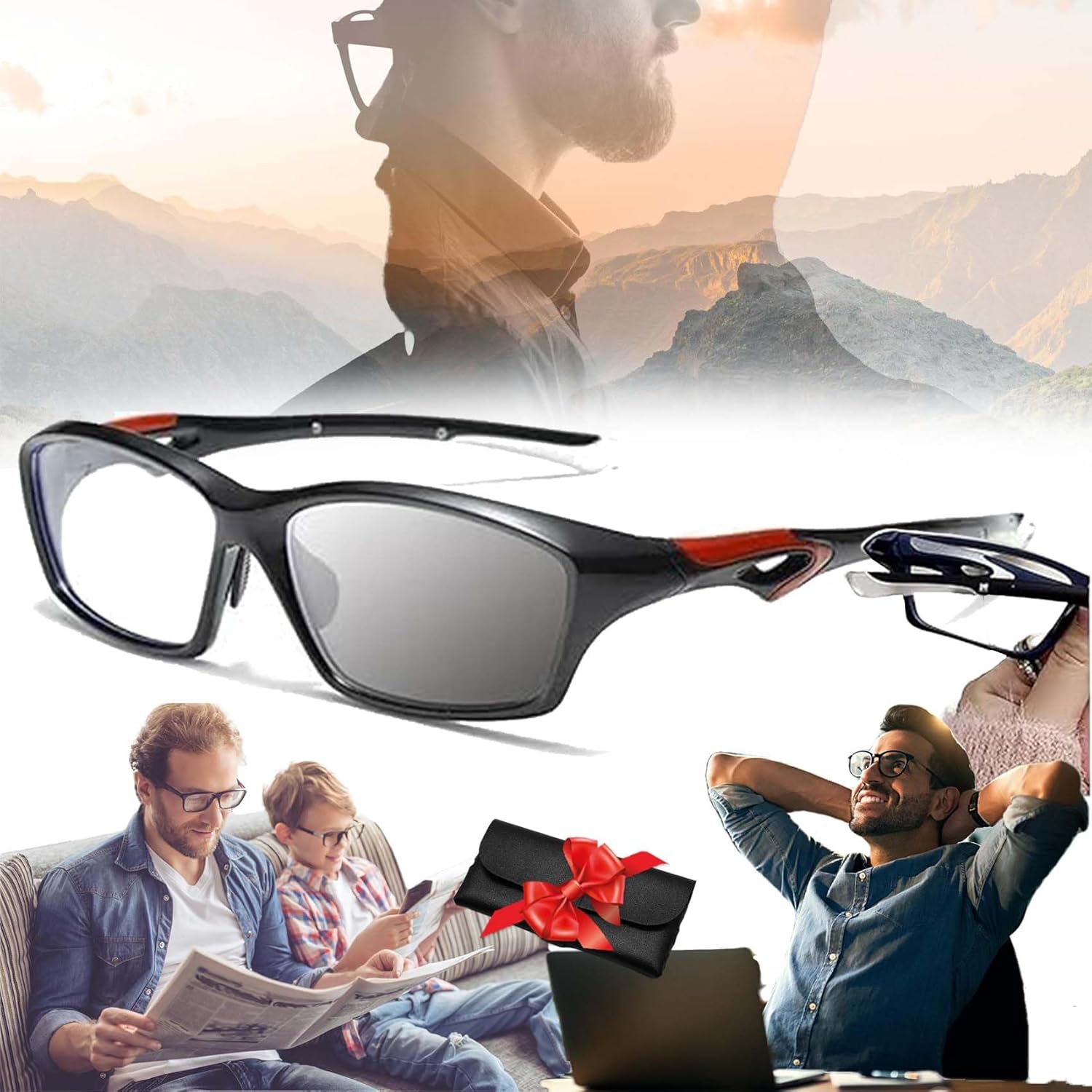Optigaze™ – Farbwechselnde Multi-Fokus Sport-Lesebrille | 1+1 GRATIS