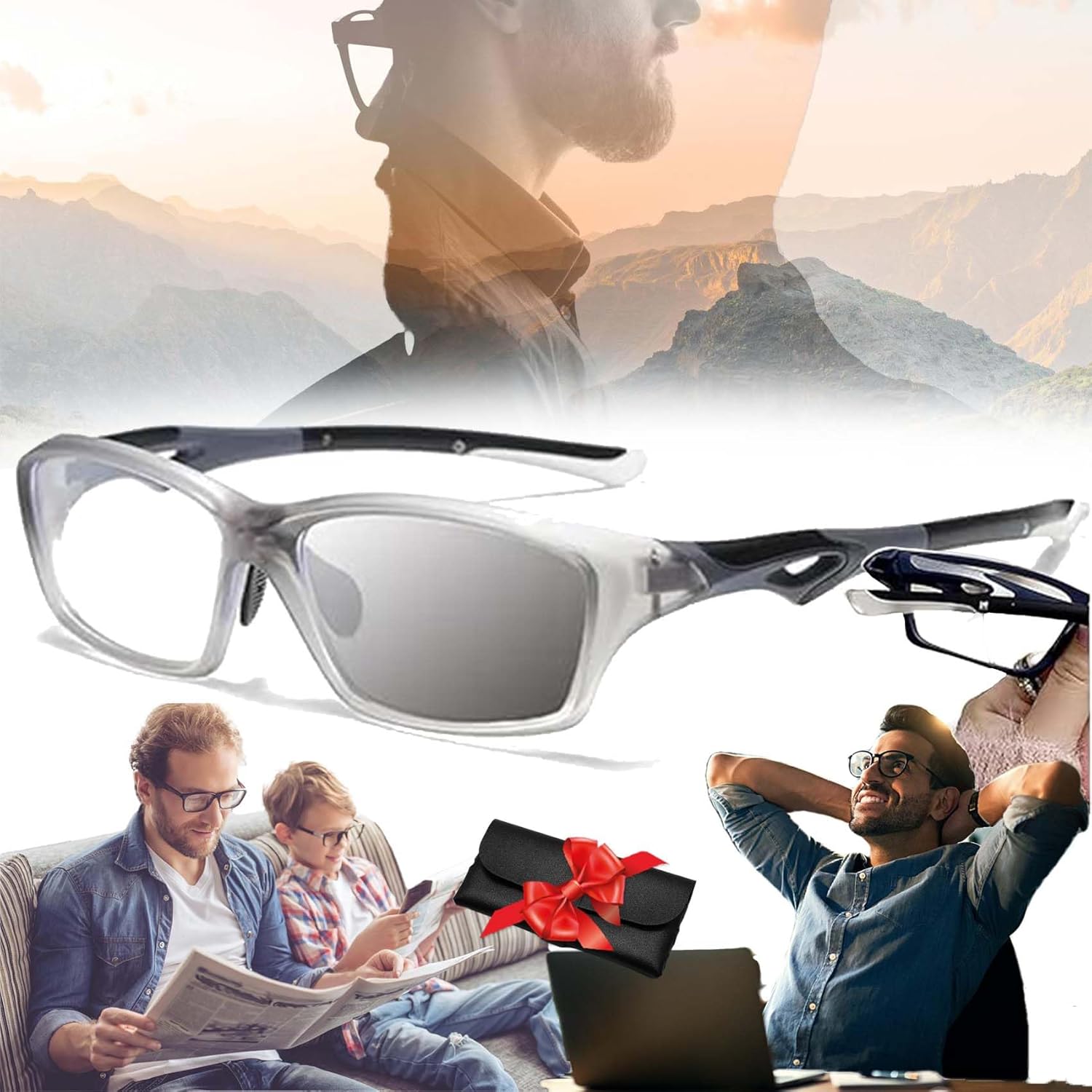 Optigaze™ – Farbwechselnde Multi-Fokus Sport-Lesebrille | 1+1 GRATIS