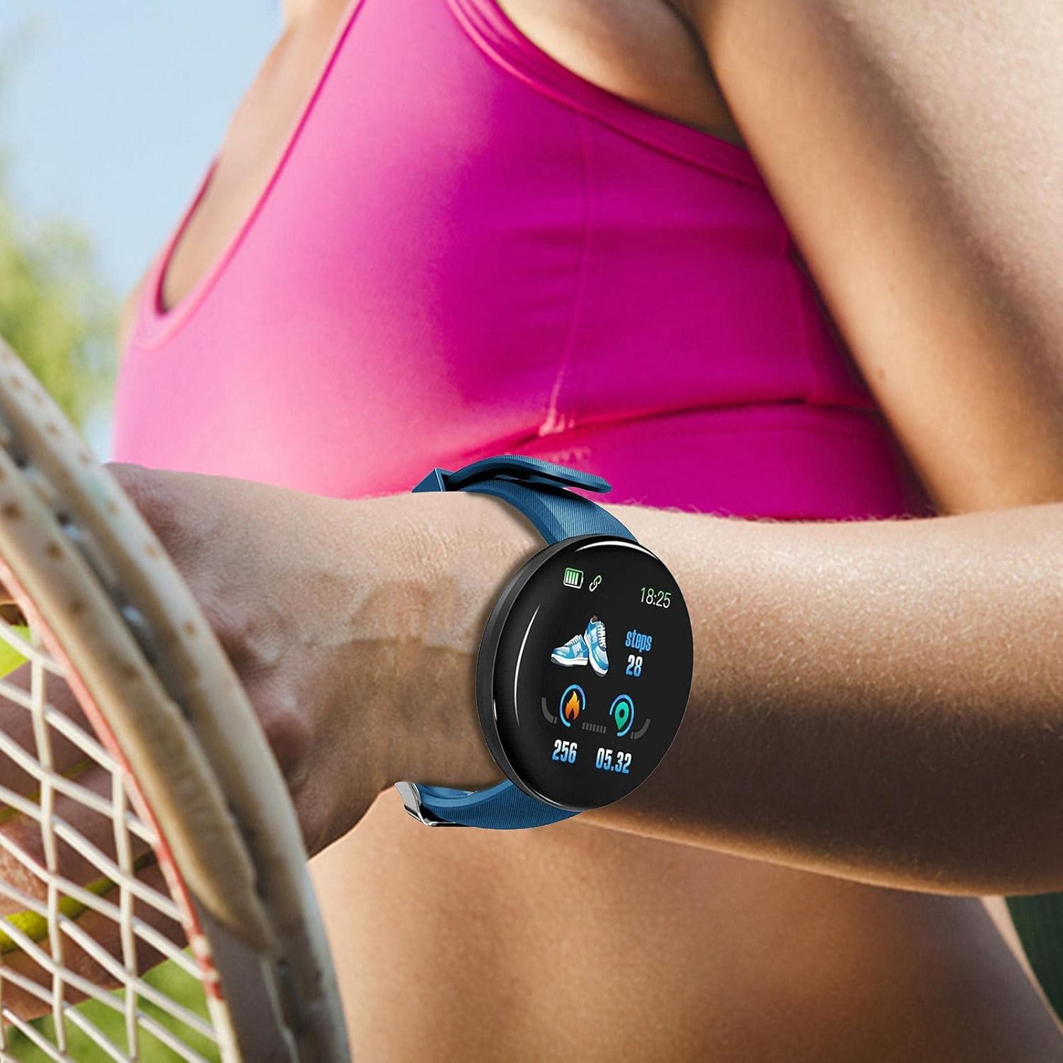 Style best Smartwatch für Frauen und Männer, Fitnessuhr mit Touchscreen
