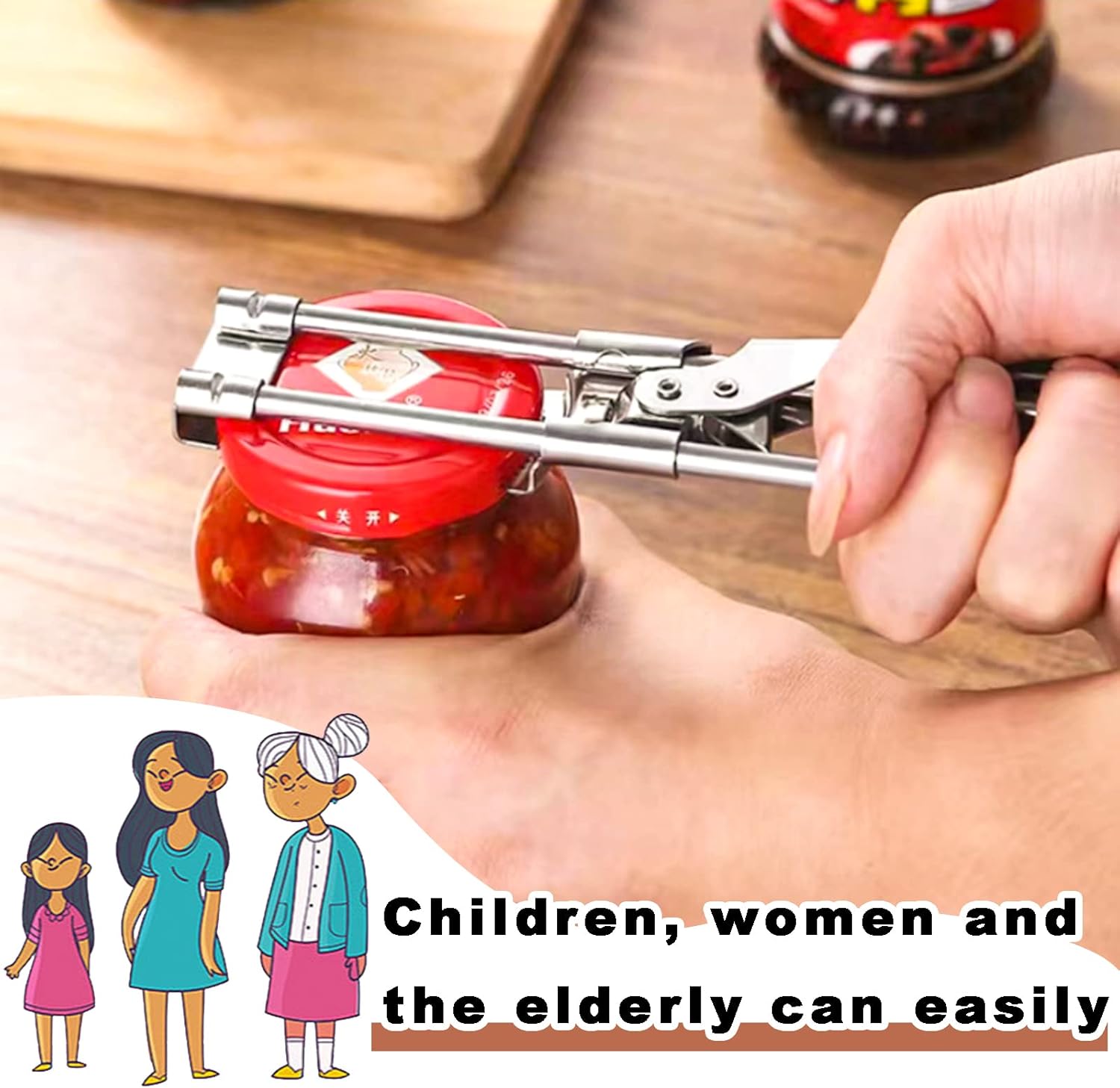 EasyGrip – Der praktische Edelstahl-Glasöffner | 1+1 GRATIS