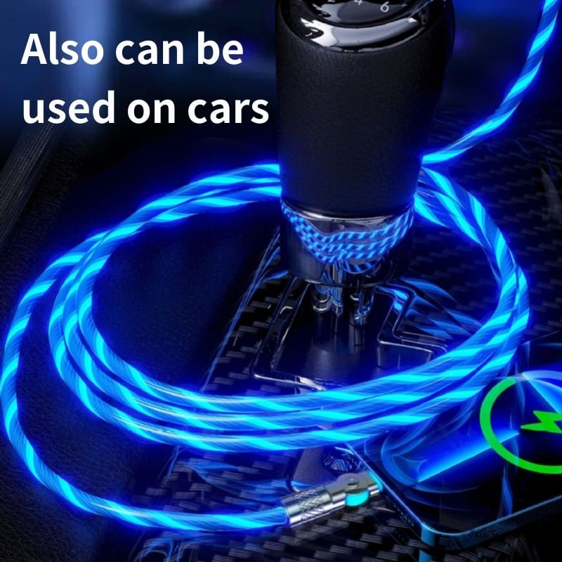 GlowCharge™ – Drehbares Kabel mit magnetischem Ladeanschluss | 1+2 GRATIS