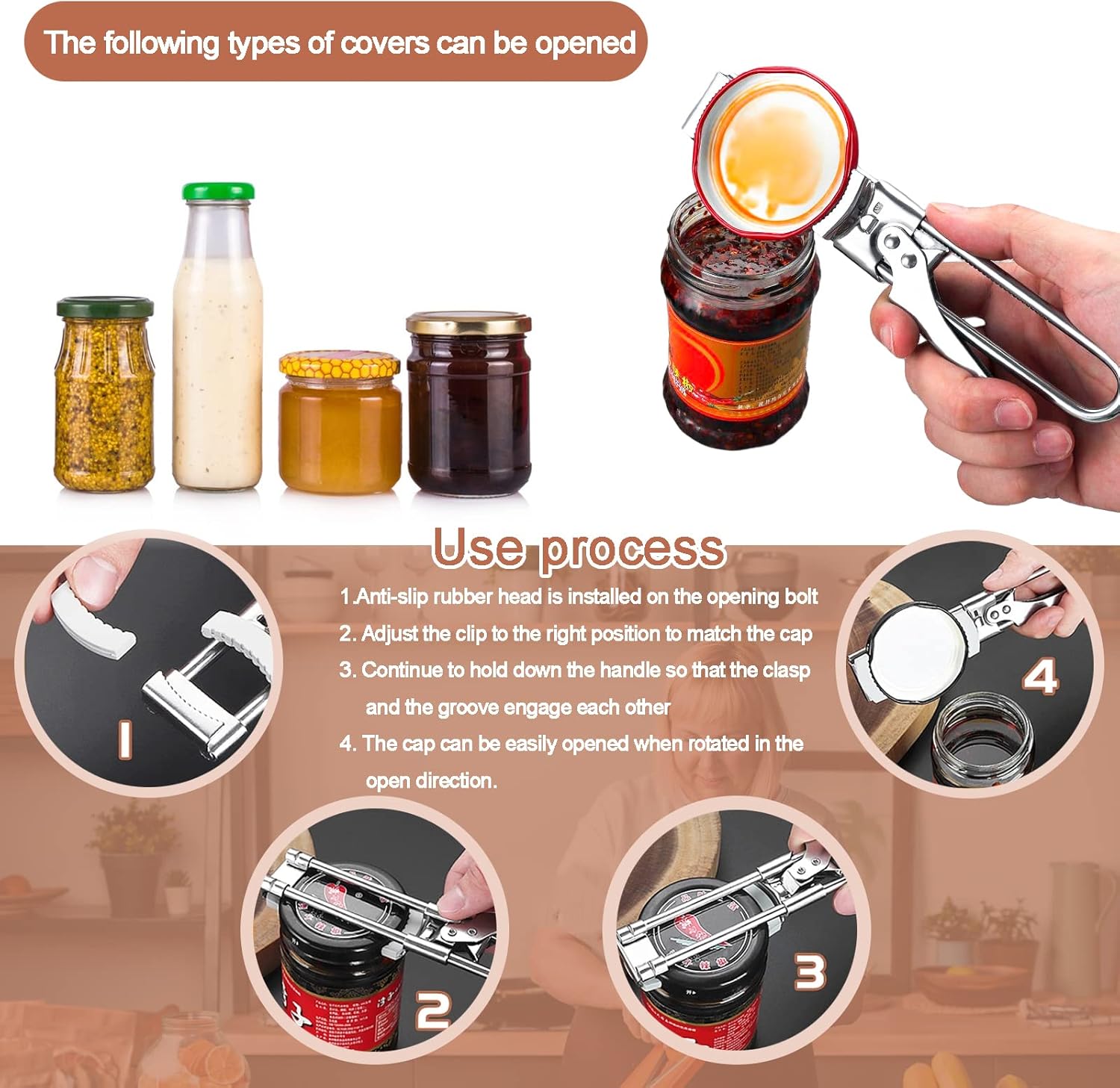 EasyGrip – Der praktische Edelstahl-Glasöffner | 1+1 GRATIS