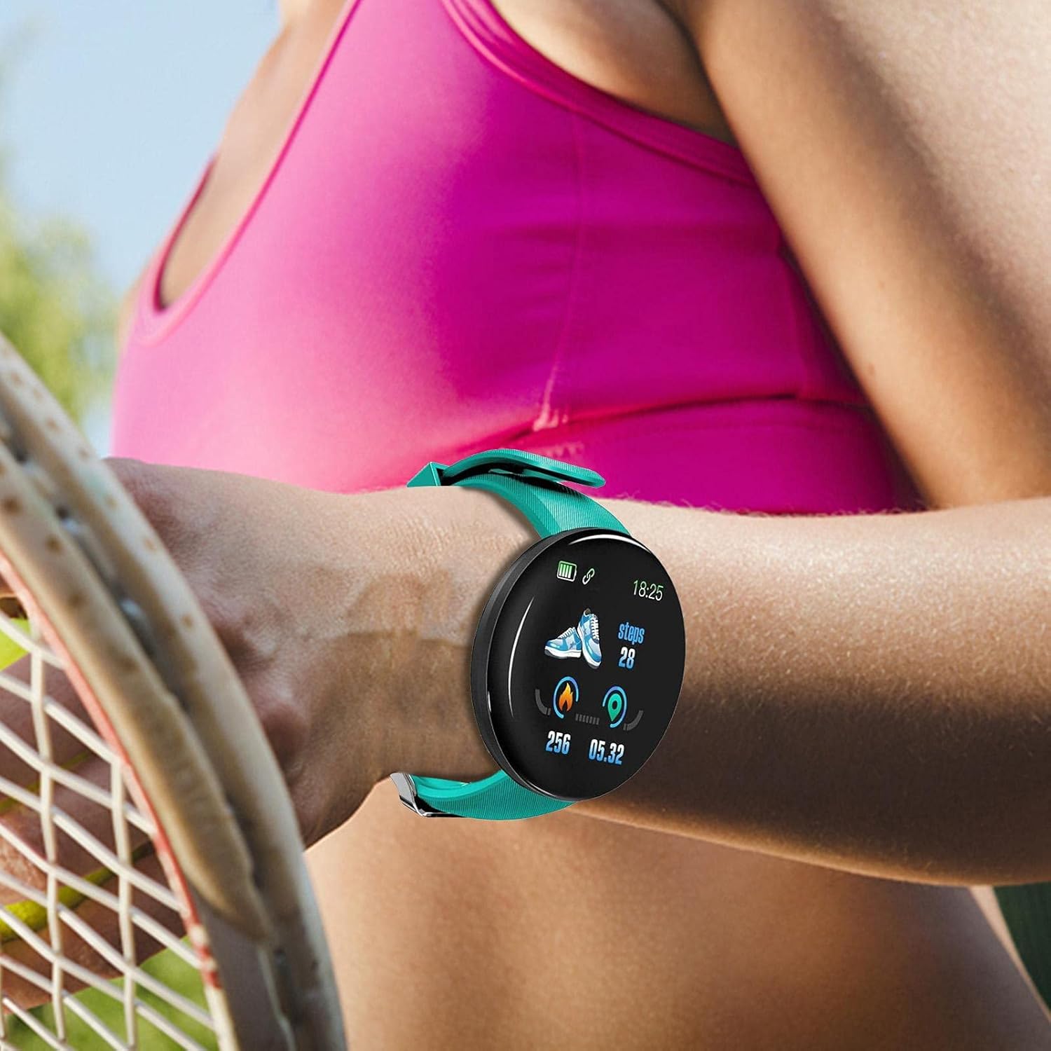 Style best Smartwatch für Frauen und Männer, Fitnessuhr mit Touchscreen