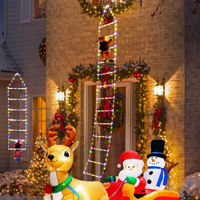 Xmasglow – Weihnachtsleiterlichter mit Weihnachtsmann