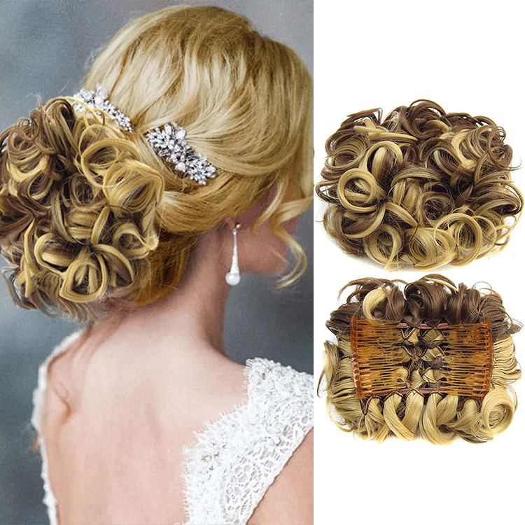 GlamBun™ – Unordentlicher Locken-Dish-Bun | 1+1 GRATIS