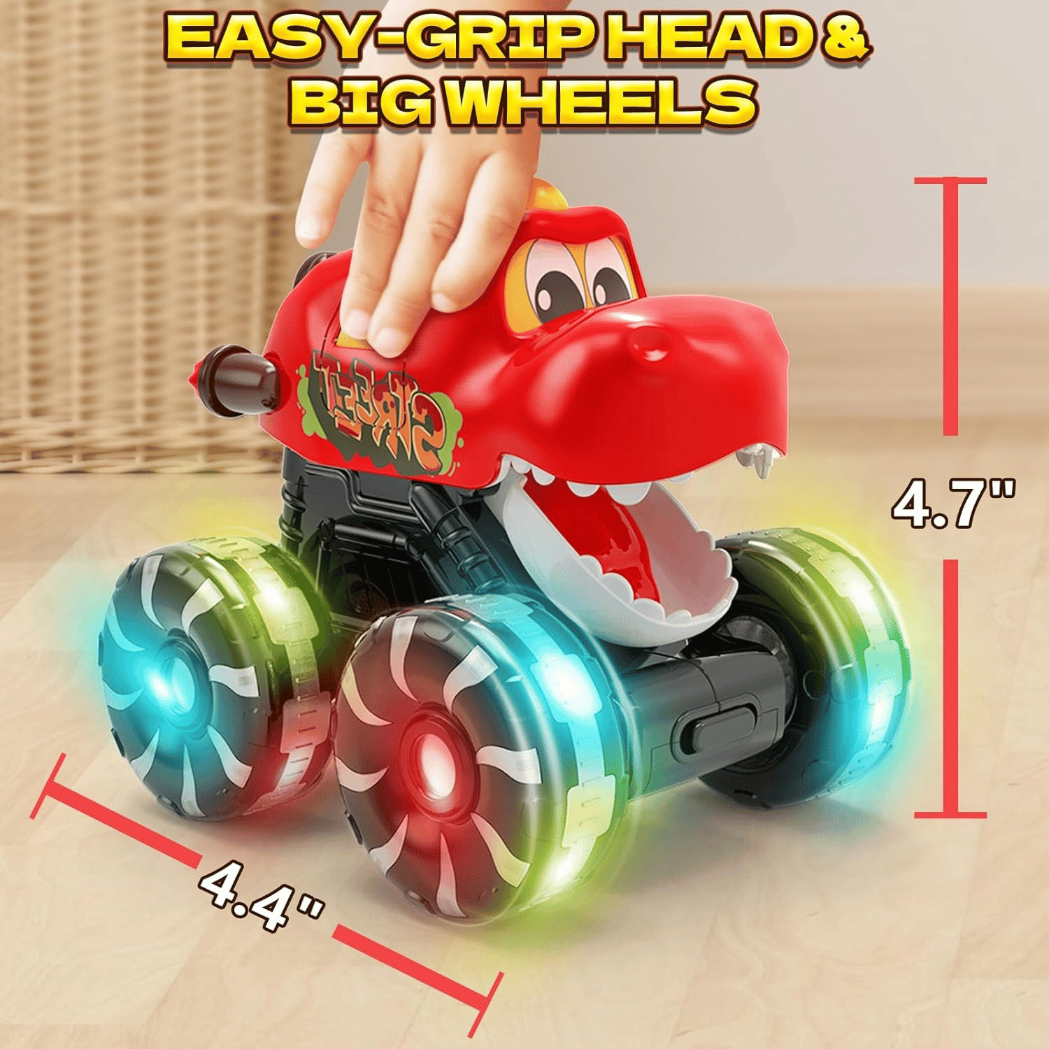 DinoDrive – Press & Go Dino Truck Spielzeug für Kleinkinder