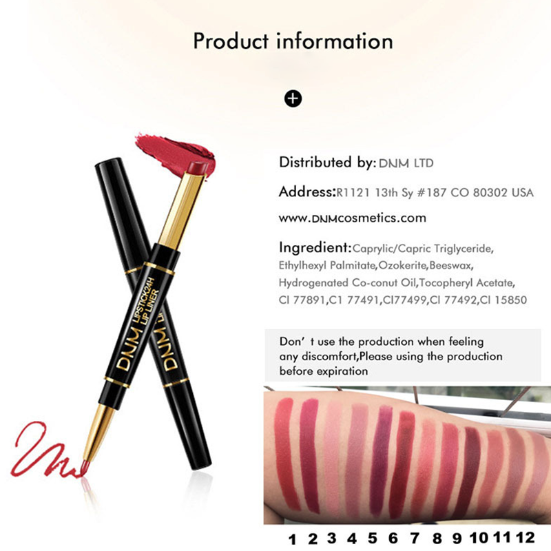 Lippenkonturenstift und Lippenstift 2 in 1 | 1+1 GRATIS