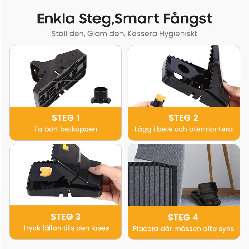 SnapPro 3er-Set – Hochsensible & leistungsstarke Mausefalle