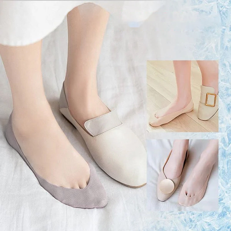 Atmungsaktive Eis-Seiden-Socken