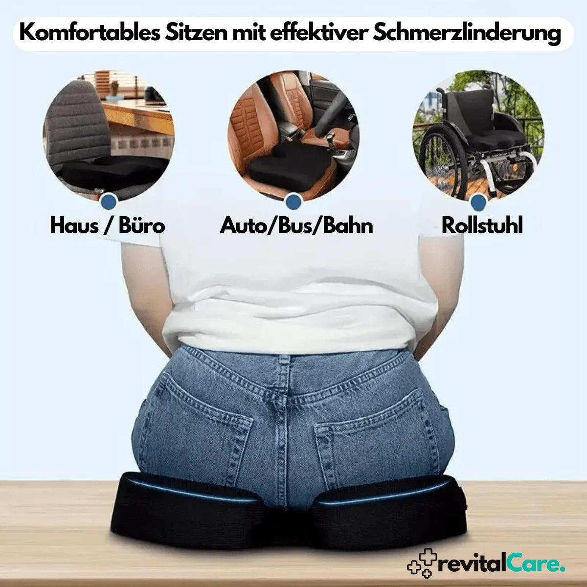 Orthopädisches 4D-Sitzkissen