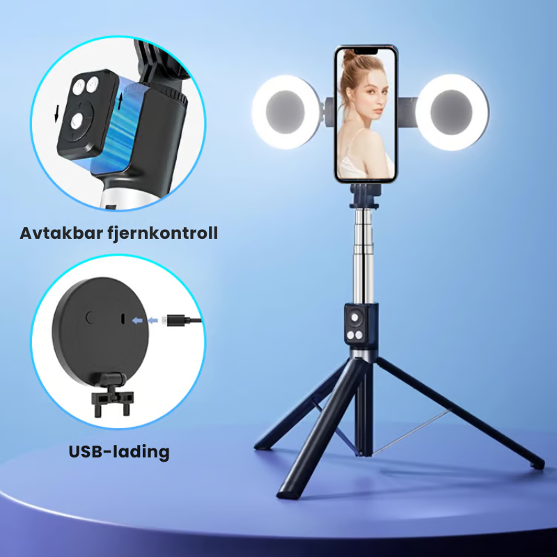 6-i-1 6-i-1 Bluetooth Selfie-Stick  | Allsidig für perfekte Bilder