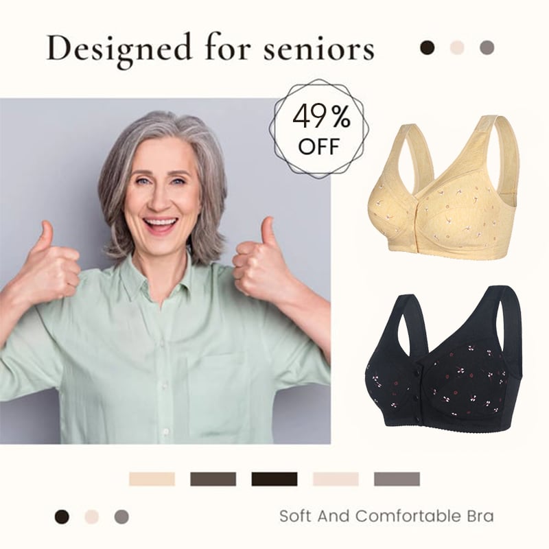 ComfortWear – Bequeme Frontverschluss-BH mit Knopfleiste | 1+1 GRATIS