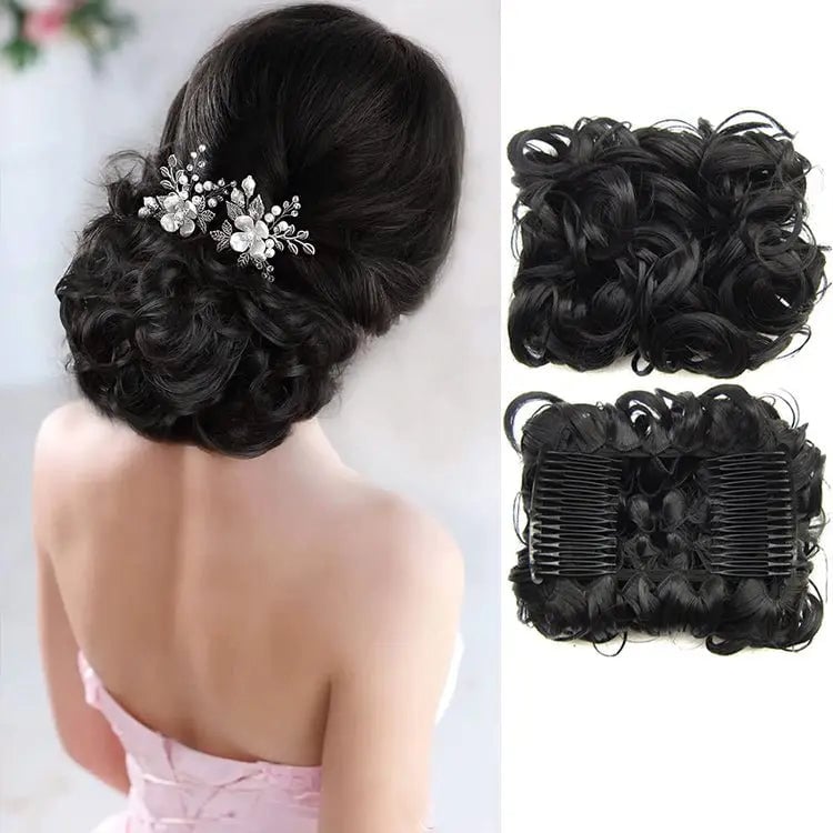 GlamBun™ – Unordentlicher Locken-Dish-Bun | 1+1 GRATIS