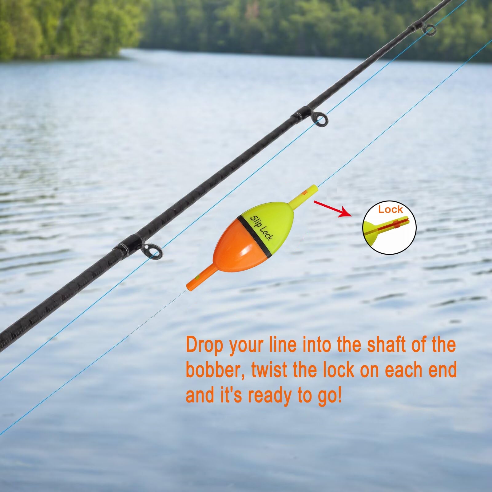 Slip Lock Bobber für Slip Bobber Fishing