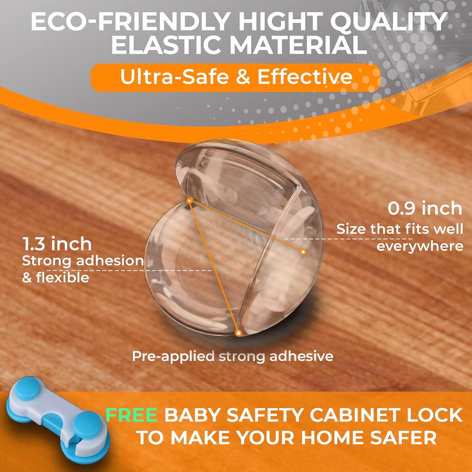 SafeCorners™ – Klare Kantenschutzvorrichtungen für Kinder | 20 Stück