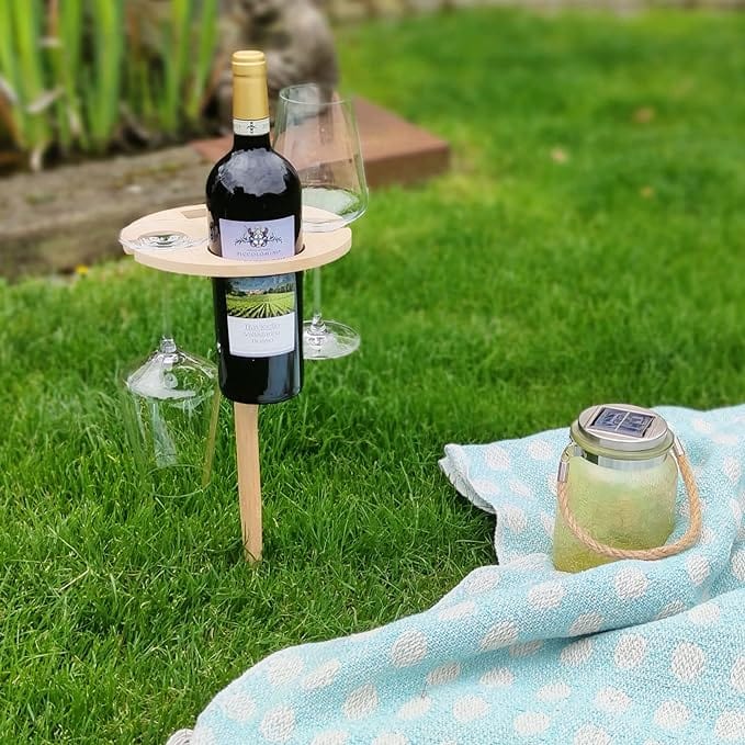 Vino™ - Faltbarer Picknicktisch mit Weinhalterung | 50% RABATT