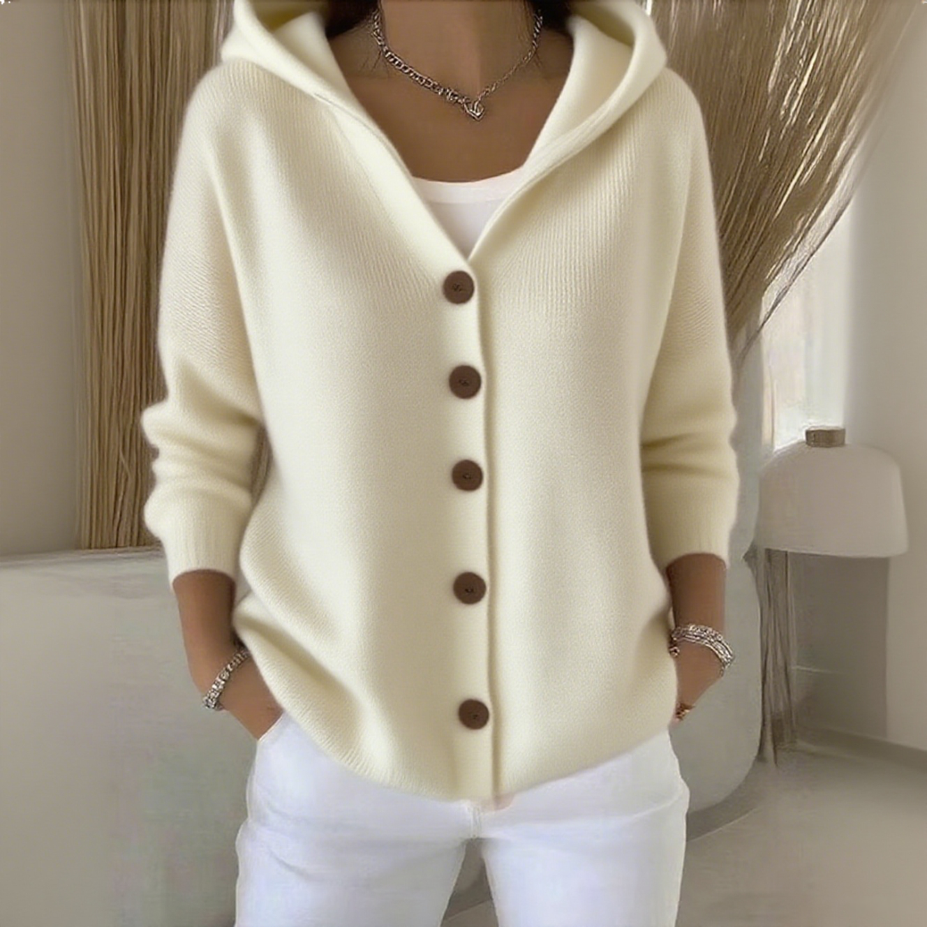 CottonEase – Langer Damen-Cardigan aus Baumwolle