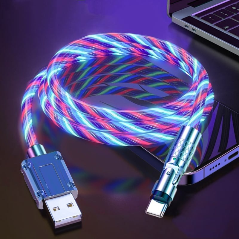 GlowCharge™ – Drehbares Kabel mit magnetischem Ladeanschluss | 1+2 GRATIS