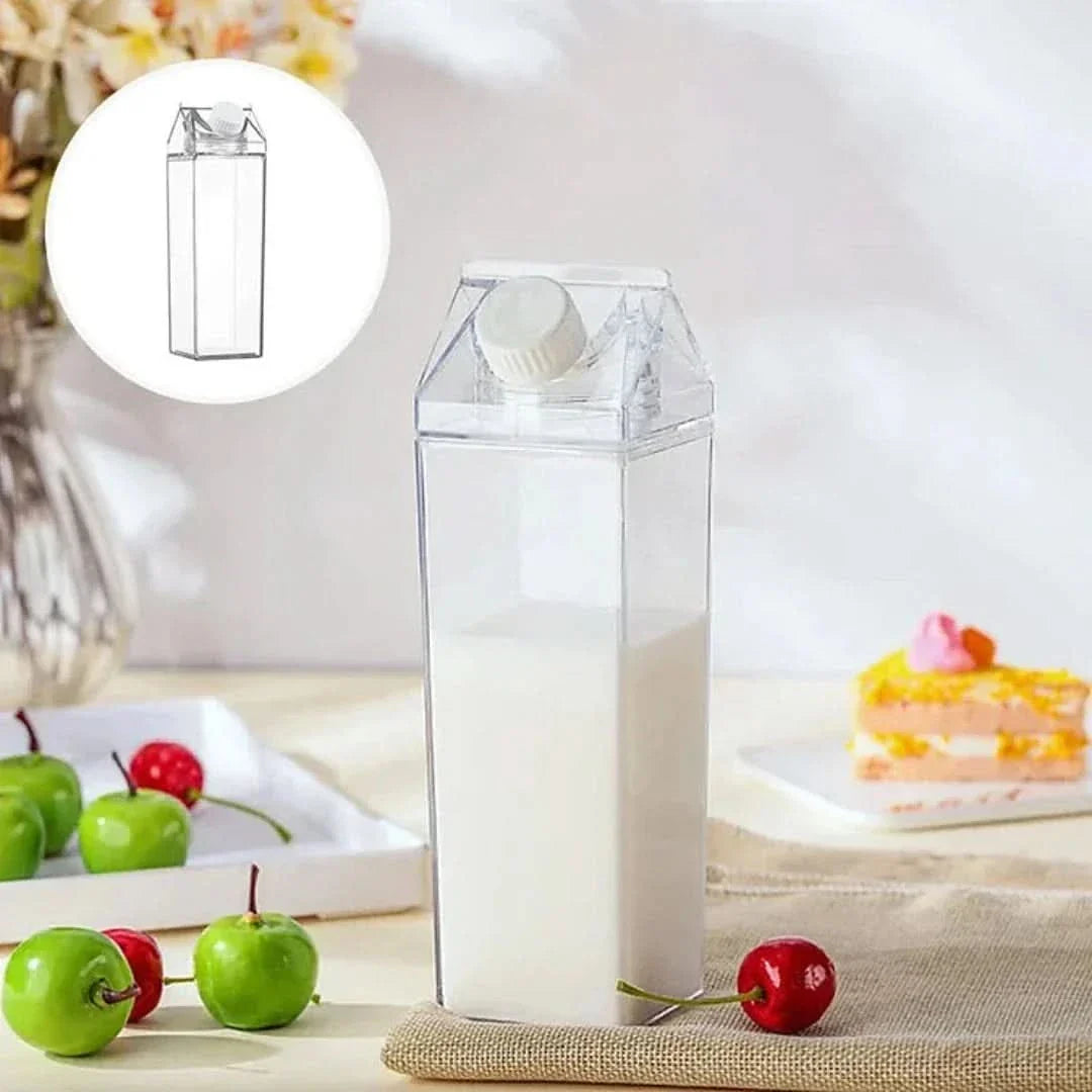 ClearPour – Transparenter Milchkarton | 1+1 GRATIS