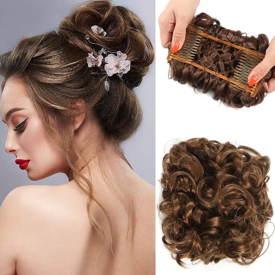 GlamBun™ – Unordentlicher Locken-Dish-Bun | 1+1 GRATIS