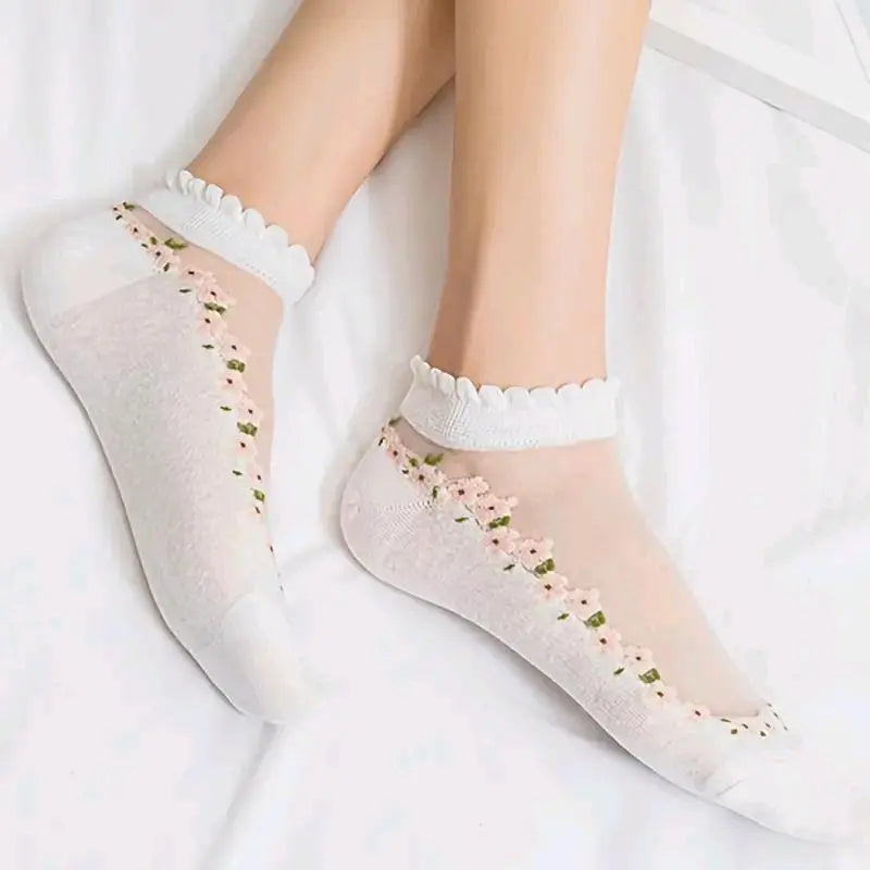 FloraLux™ – Spitzensöckchen für Eleganz & Komfort | 5+5 GRATIS